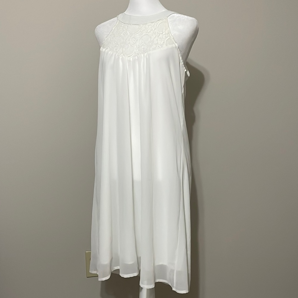 NWT White Lace Yolk Dress